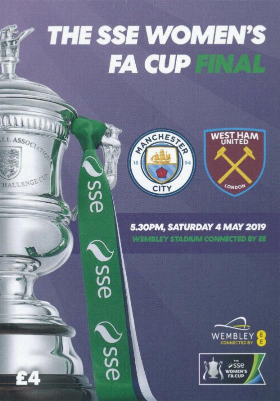 2019 WOMENS FA CUP FINAL - MAN CITY v WEST HAM
